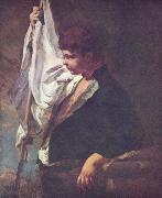 Giovanni Battista Tiepolo Ein junger Fahnentrager oil painting artist